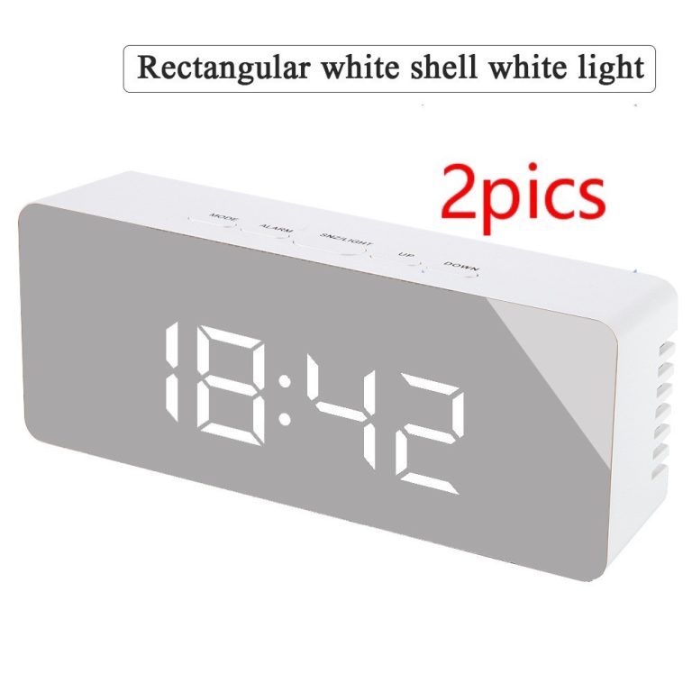 MarcoWind Digital LED Multi-Function Mirror Clock