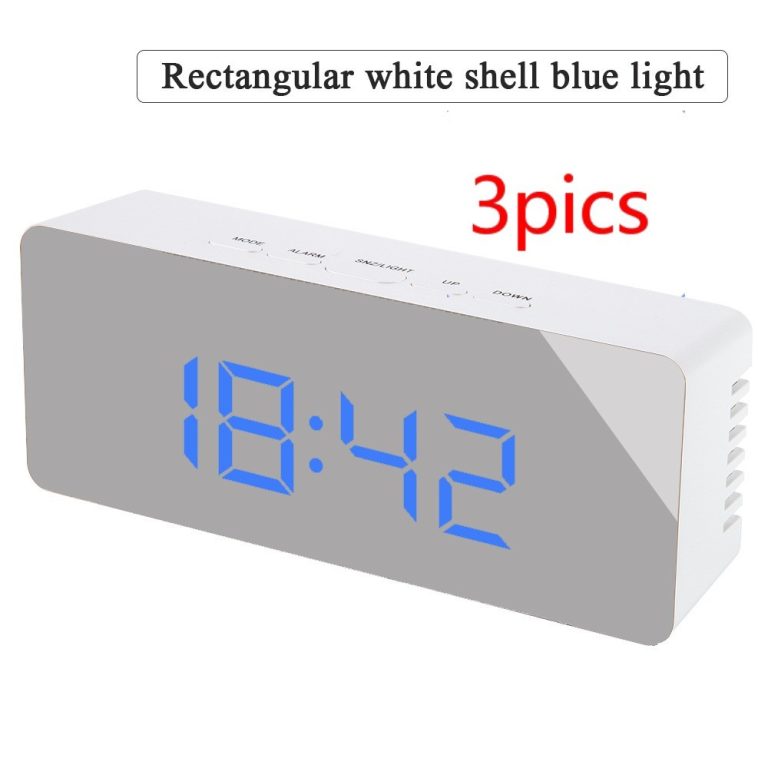 MarcoWind Digital LED Multi-Function Mirror Clock