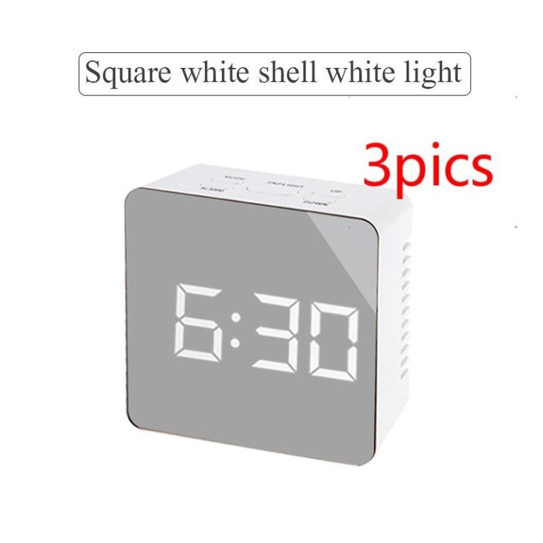 MarcoWind Digital LED Multi-Function Mirror Clock