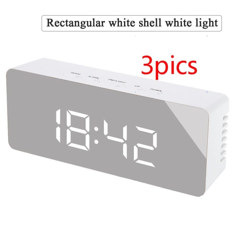 MarcoWind Digital LED Multi-Function Mirror Clock