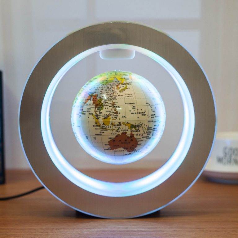 MarcoWind Round LED World Map Floating Globe