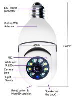 MarcoWind 1080P WiFi Bulb Camera