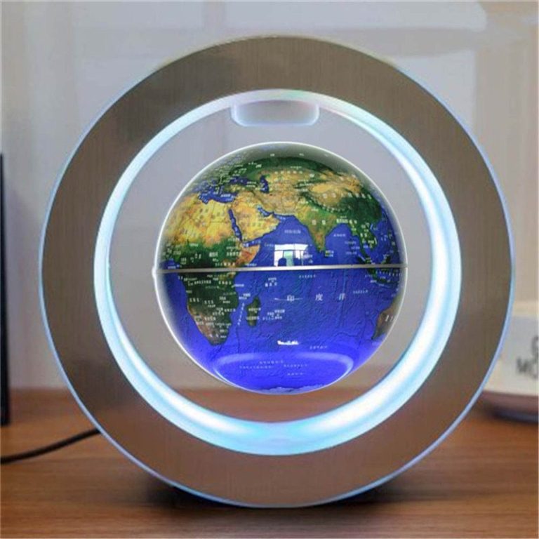 MarcoWind Round LED World Map Floating Globe