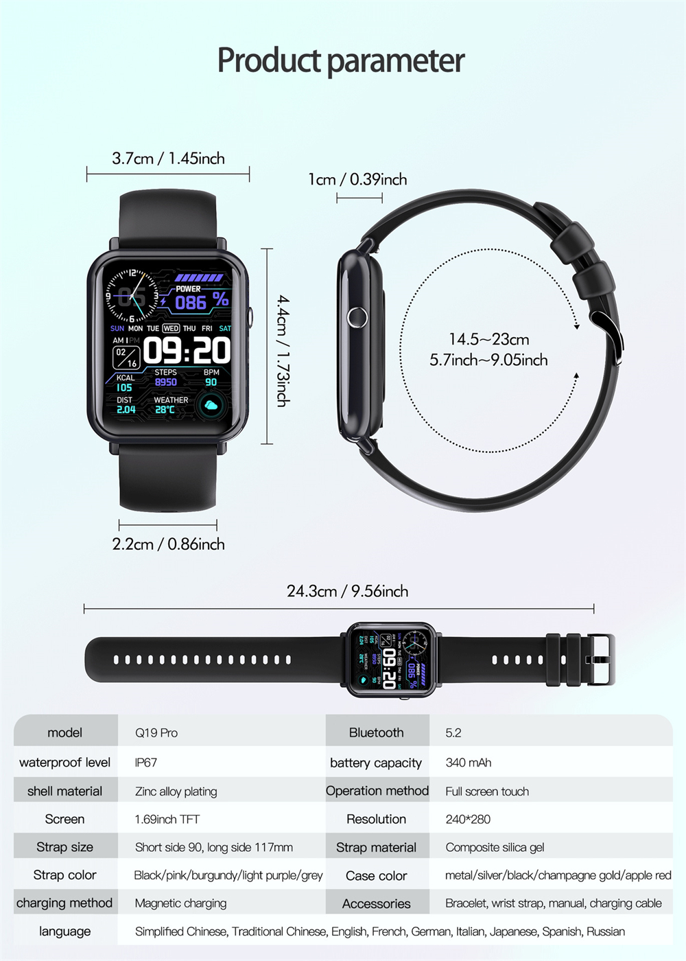 MarcoWind Smart Waterproof Watch