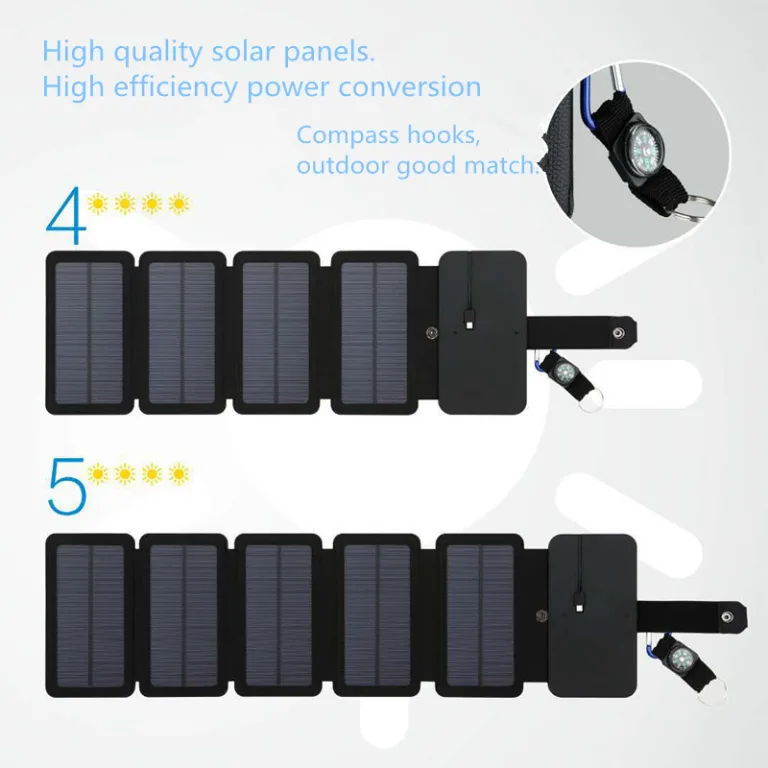 the Marcowind Outdoor Folding Solar Panel Charger