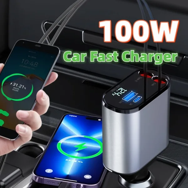 The MarcoWind 100W Car Charger